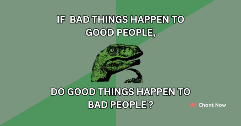 Why do bad things happen to good people?